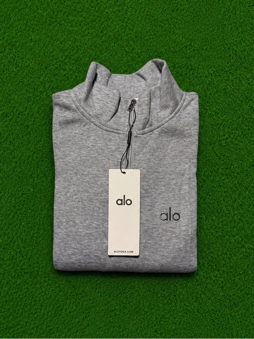 ALO Accolade QZ Pullover & Sweatpants Heather Gray Set Sizes S,M,L *UNISEX*